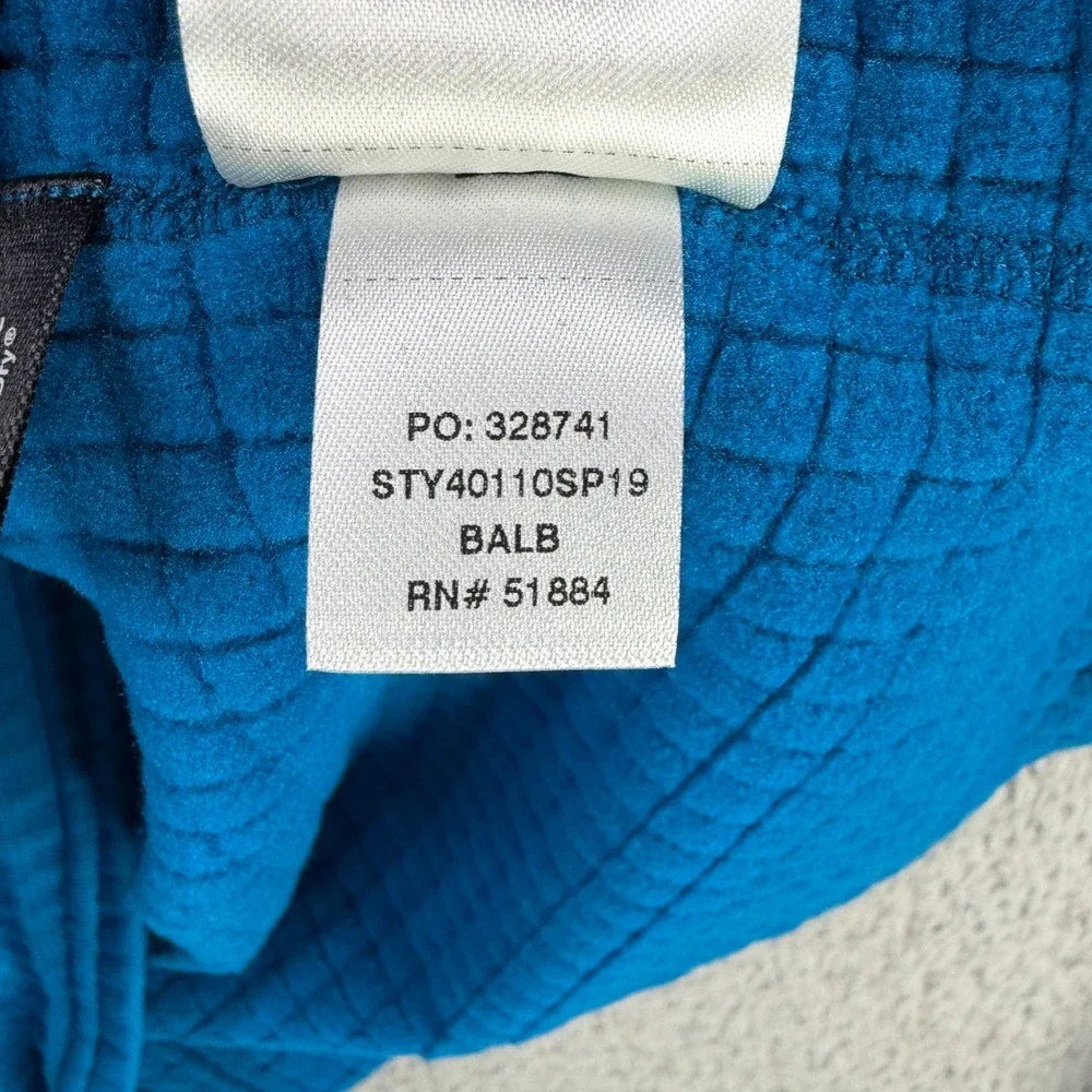 Patagonia R1‎ Pullover Mens Small Blue Quarter Zip Polartec Grid Fleece 40110